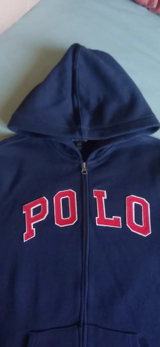 Sudadera Polo Ralph Lauren cremallera azul