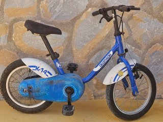Bicicleta infantil Decathlon K-14 azul