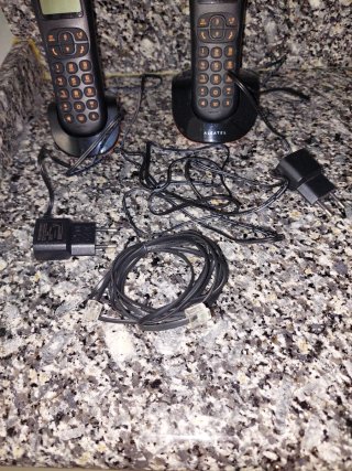 Teléfono fijo Alcatel negro