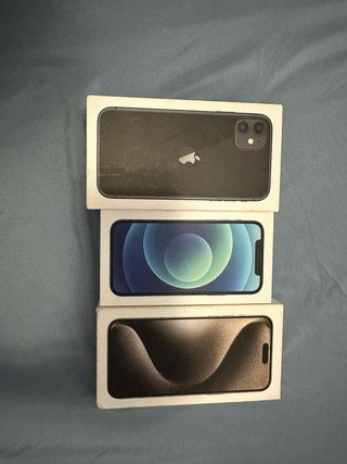 Pack Cajas Originales iPhone 11, 12 y 15 Pro