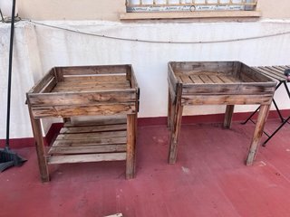 Jardineras de madera rústicas