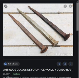 clavos, precio por cuadro de clabos,