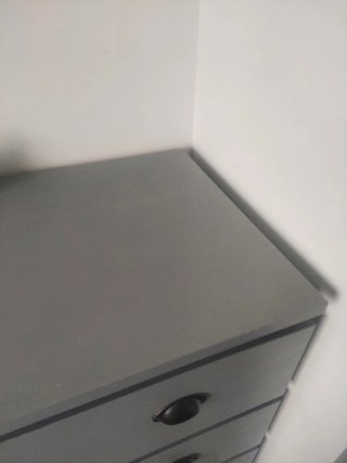 Cómoda Ikea Malm gris customizada