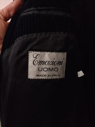 Giacca Carlo Pignatelli Uomo Velluto Nero