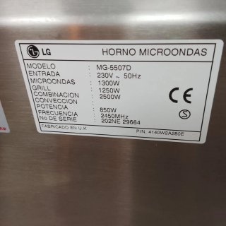 Microondas LG Blanco con Grill