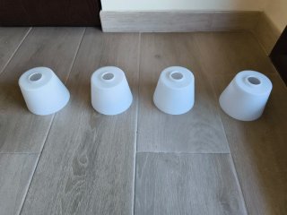 Tulipas de cristal para lámpara x4