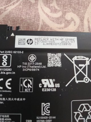 Batería HP HW03XL Li-Polymer 11.4V 41Wh
