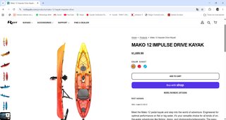 Kayak de pesca a pedales "Mako 12"