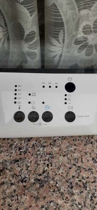 Carcasa frontal lavadora Zanussi ZWHB6103PS