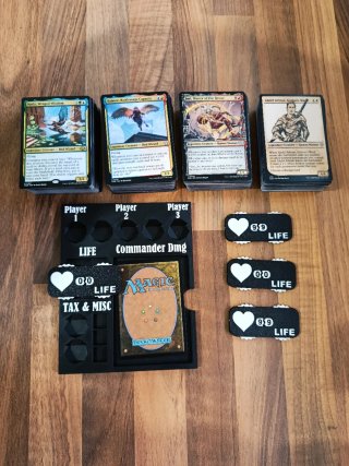 4 Mazos Commander Cartas Magic lote mtg edh oferta