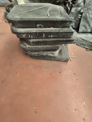 Pie de sombrilla cuadrado hormigón 25kg