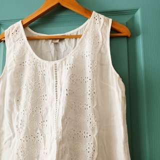 Blusa blanca bordada boho Talla M