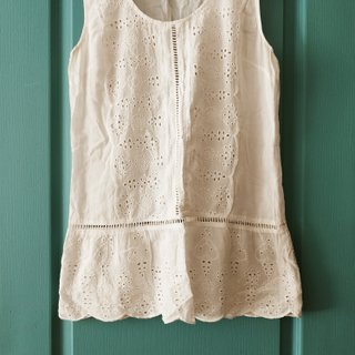 Blusa blanca bordada boho Talla M