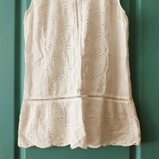 Blusa blanca bordada boho Talla M