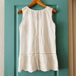 Blusa blanca bordada boho Talla M