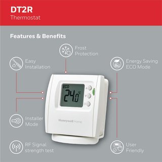 Honeywell Home Termostato DT2 digital pared