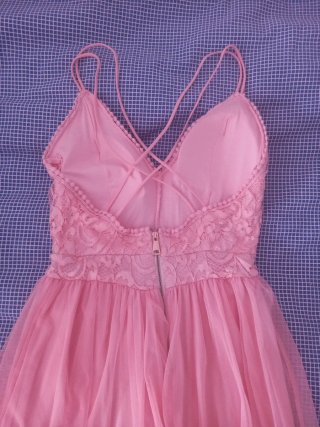 Vestido Ceremonia Palo Rosa Talla S