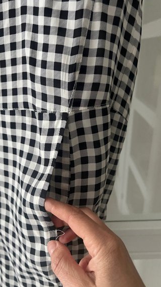 Vestido Bimba y Lola Cuadros Blanco y Negro Talla