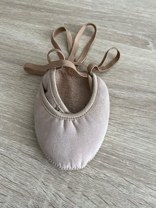 Punteras gimnasia rítmica niña beige