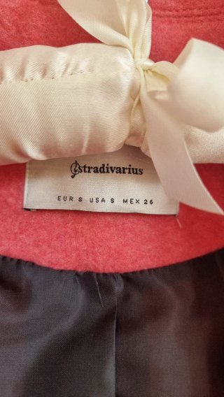 Abrigo rosa invierno talla S