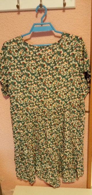 Vestido de verano floral verde