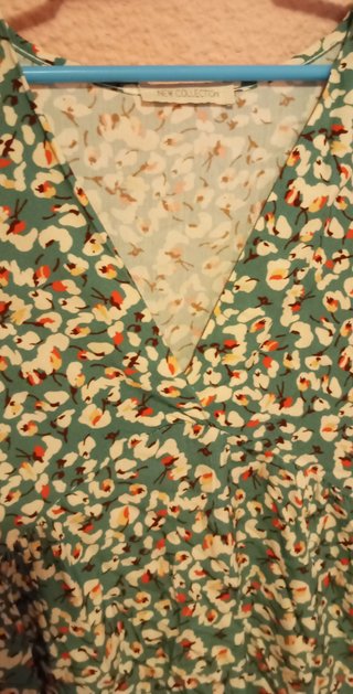 Vestido de verano floral verde