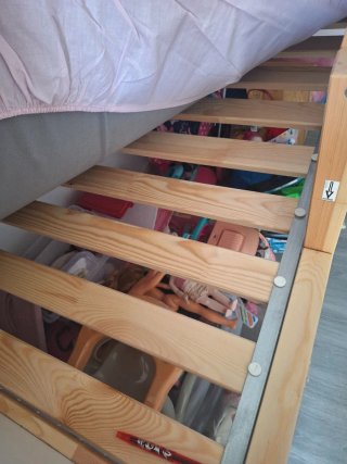 Cama alta infantil reversible