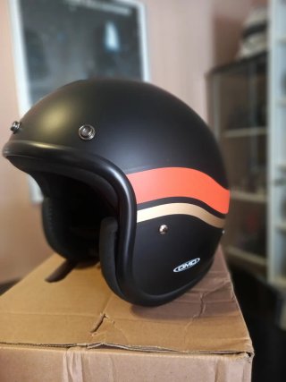 Casco DMD Retro Negro Mate Sunset NUEVO talla M