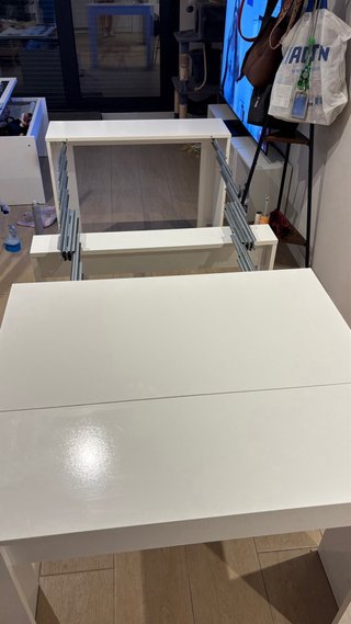 Mesa extensible blanca 240cm