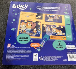 Libro Bluey con linterna