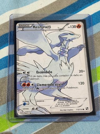 Carta Pokémon Reshiram Básico PV 130