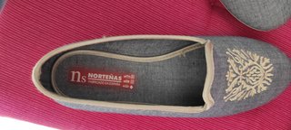 Zapatillas Norteñas bordadas azules