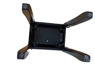 Tocador negro con espejo LED y taburete
