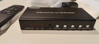 Conmutador HDMI 2x1 Multiviewer con PIP