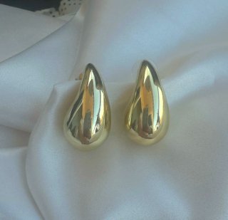 Pendientes Lágrima Medianos Waterproof Dorados