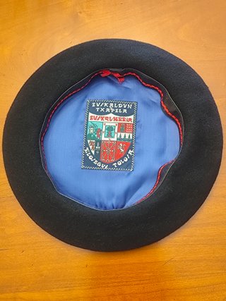 Boina/Chapela ELOSEGUI negra talla 57. Como nueva