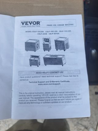 Máquina de helados VEVOR