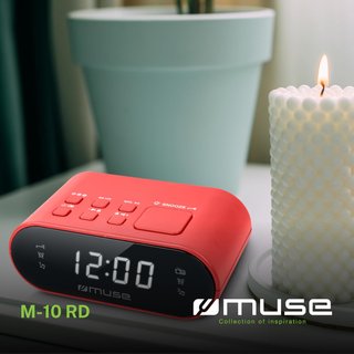 Muse radio despertador digital led dimable