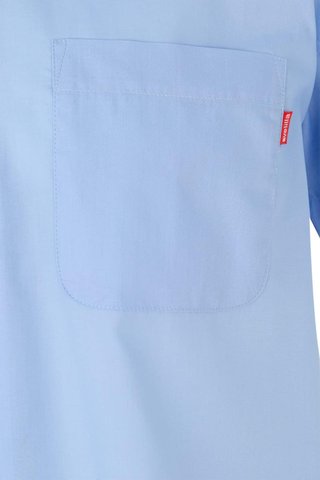 Camisa negra manga corta cuello francés