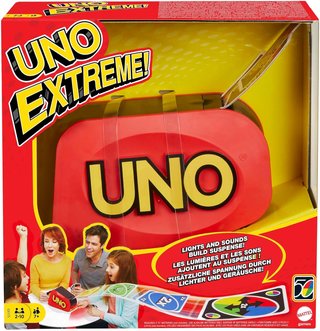 Mattel UNO Extreme juego cartas lanzador