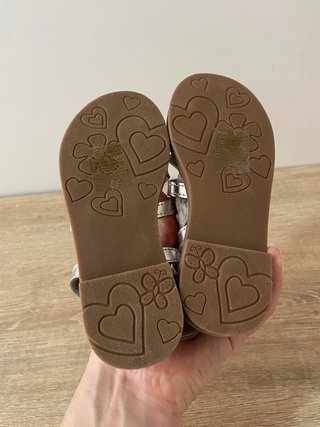Sandali argento bambina tg 25
