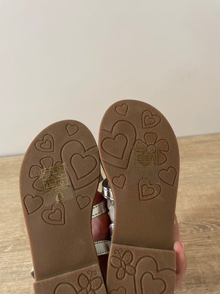 Sandali argento bambina tg 25