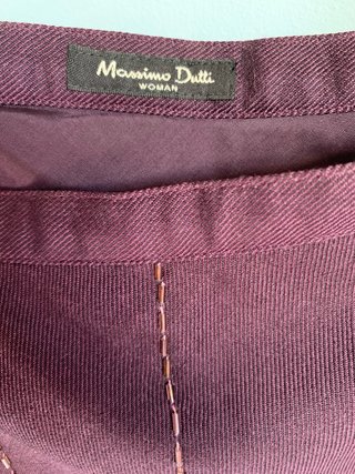 Falda Massimo Dutti bordada talla M