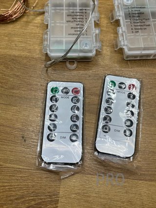 2 x Ghirlanda luci a batteria 8 modalità di luce