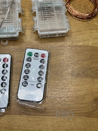 2 x Ghirlanda luci a batteria 8 modalità di luce