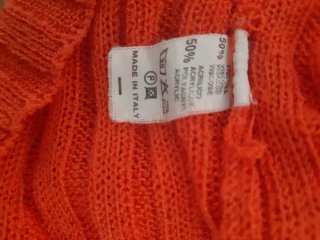 Top scollo V 50% Viscosa 50% acri
