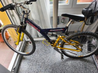 Bicicleta Orbea Anaconda Azul y Amarilla