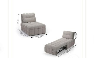 Sofá cama acolchado 1 plaza