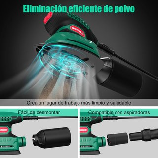 - SORAKO lijadora eléctrica madera polvo eficien