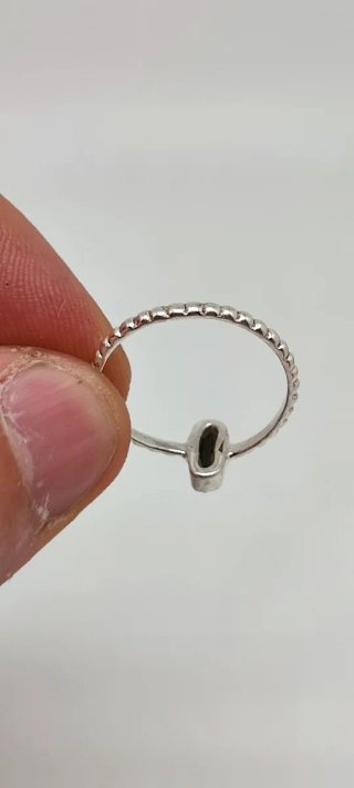 Anillo de Plata y Turmalina Verde.